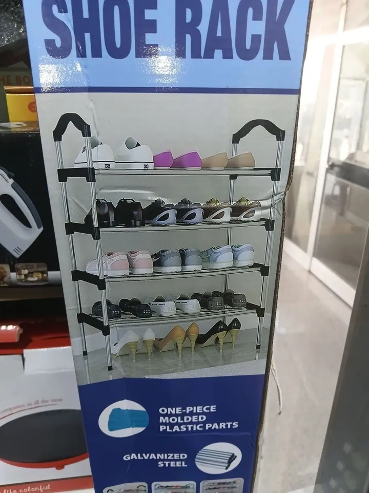 Portable Metal 6-Tier Shoe Rack – photo 3