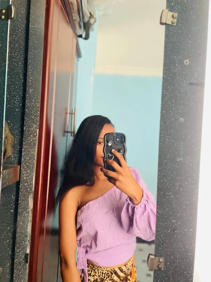 Chic One-Shoulder Lilac Top – photo 3