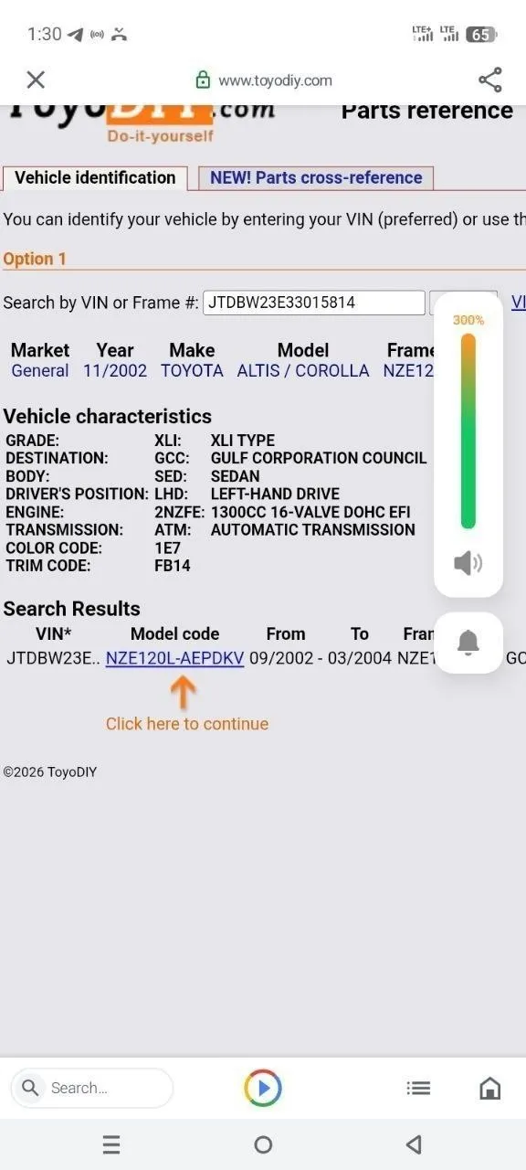 2003 Toyota Corolla Automatic Sedan – photo 3