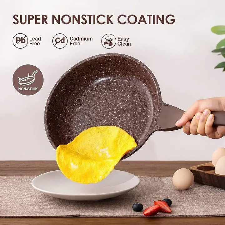 Momcoc 3pcs Ceramic Fry Pan Set – photo 4