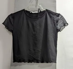 Mesh crop top for women
