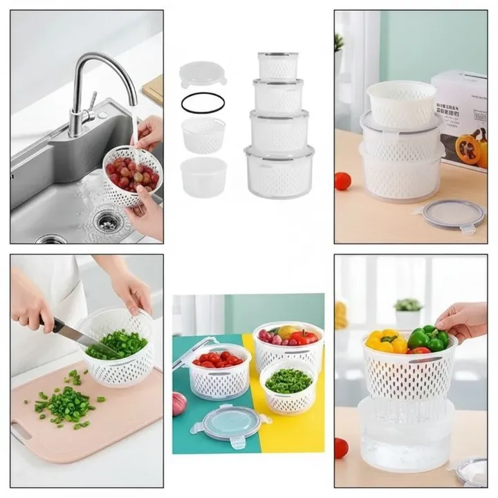 4-in-1 Strainer and Container Set – photo 3