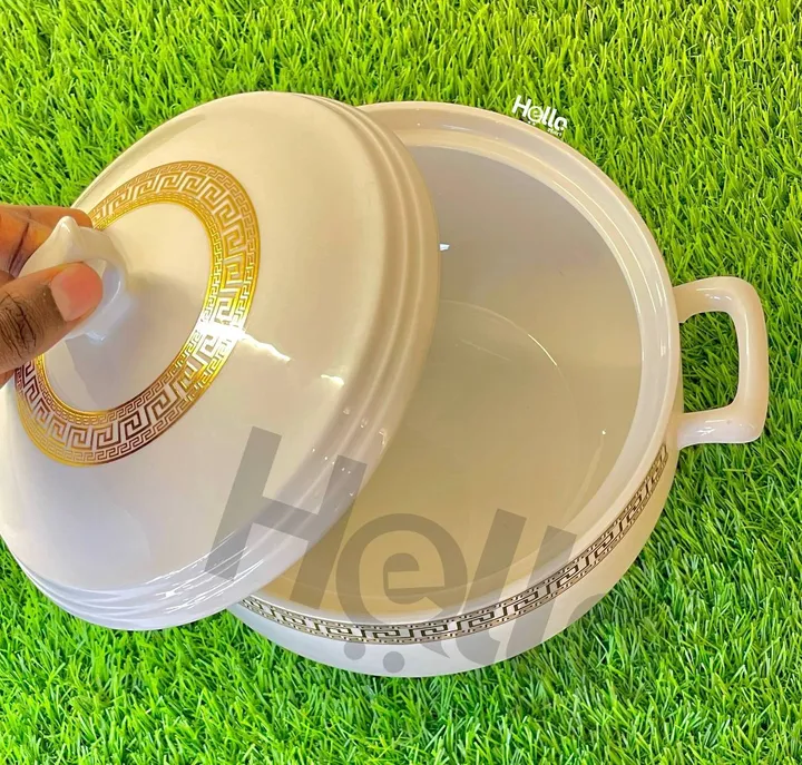 White Ceramic Stew Serving Bowl – photo 3
