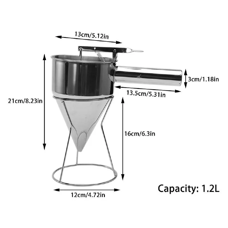 Stainless Steel Cupcake Funnel Dispenser – photo 4