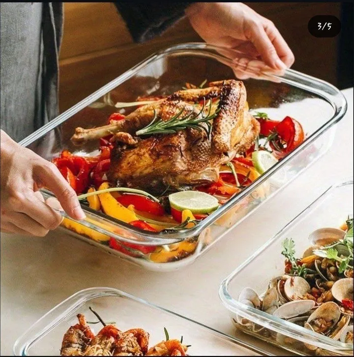 Tempered Glass Bakeware Set 3pcs – photo 4