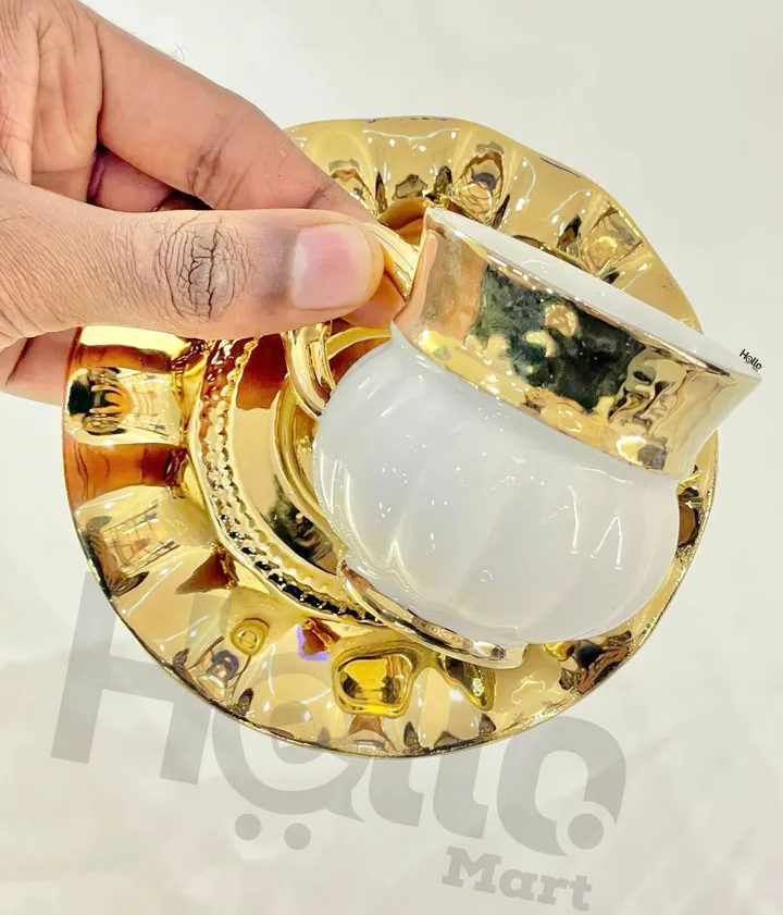 Golden Coffee Cups Set 6 Pieces – photo 4