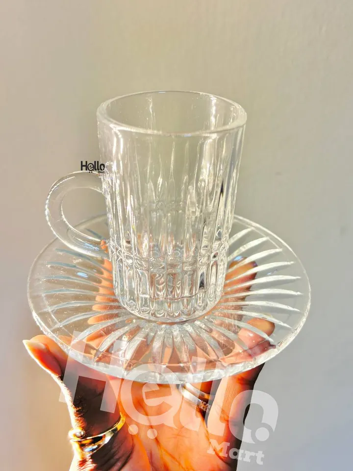 Quality Glass Tea Cups Set – photo 3