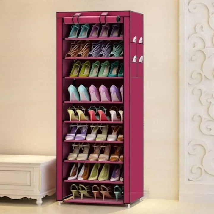 Dust-Proof 9-Tier Shoe Rack – photo 7