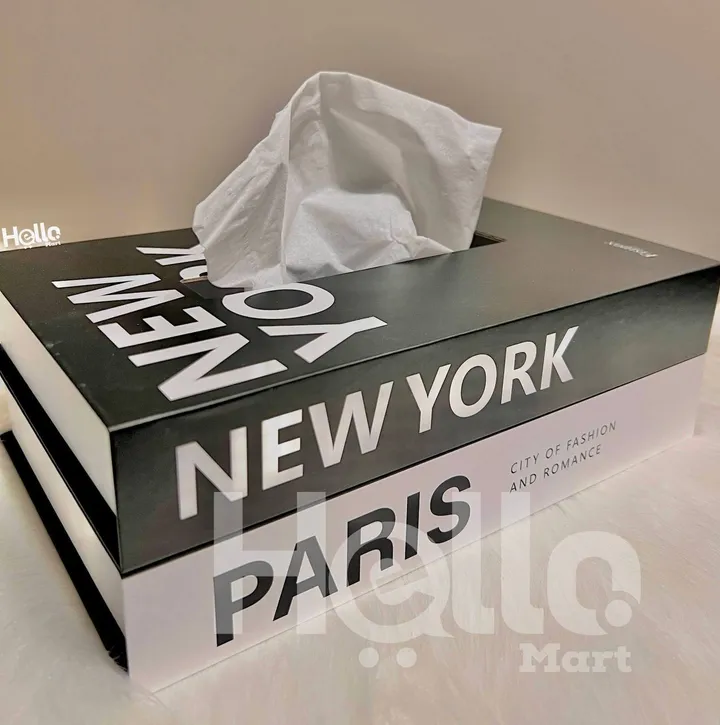 Decorative New York Paris Tissue Box – photo 3