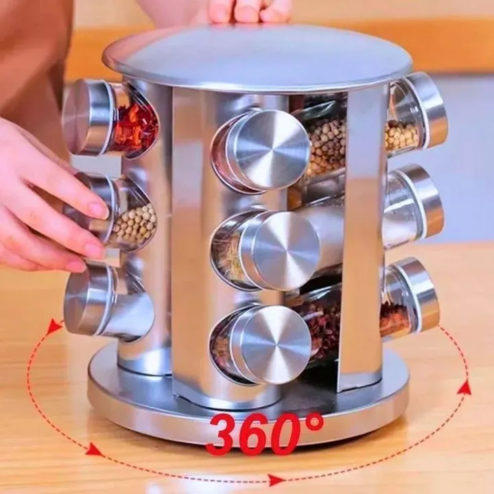 12 Jar Rotating Spice Carousel – photo 3
