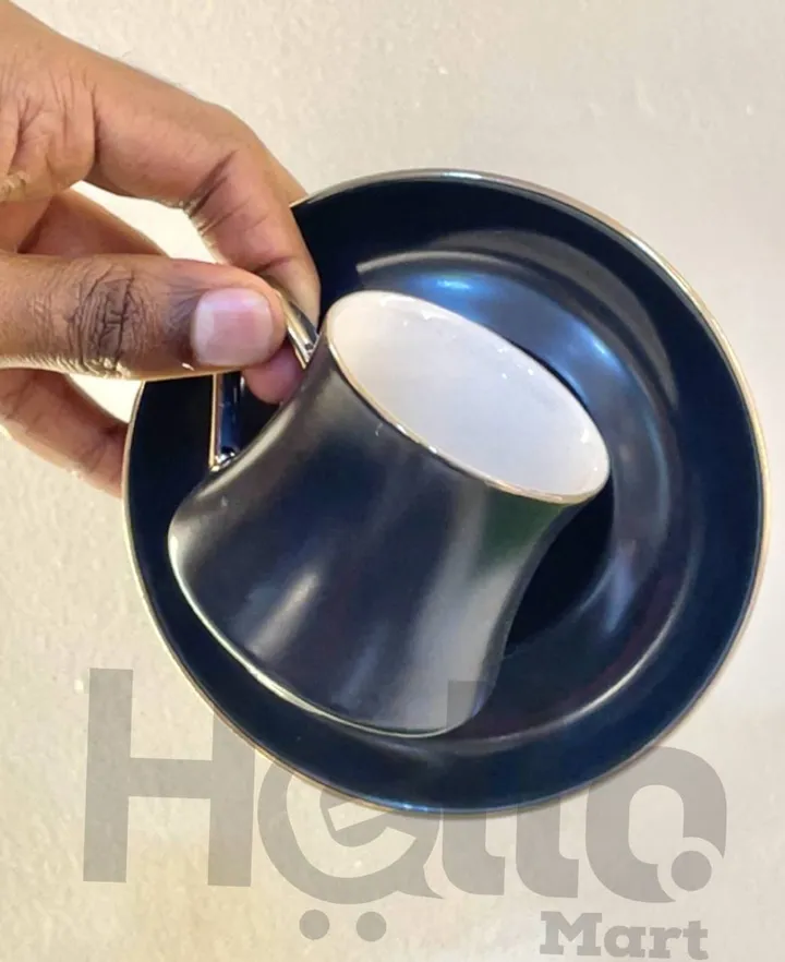 Black Coffee Cup Set 6 Pieces – photo 3