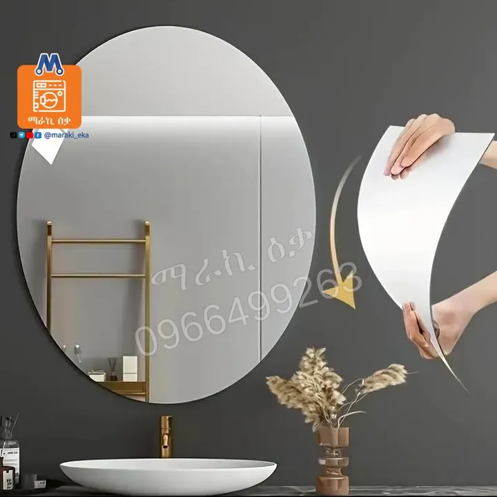Oval Self-Adhesive Sticker Mirror – photo 3