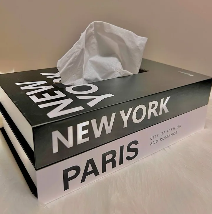 Decorative New York Paris Tissue Box – photo 4