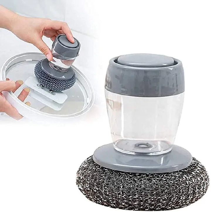 Soap Dispensing Dish Scrub Brush – photo 3