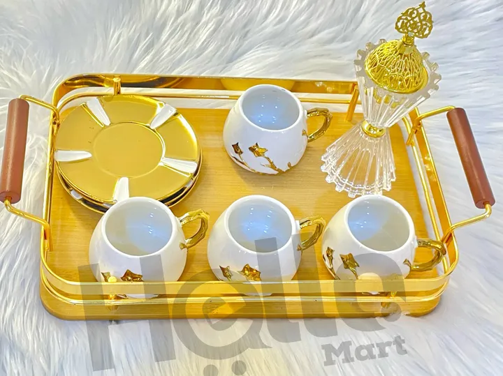 Elegant Gold Service Tray – photo 3
