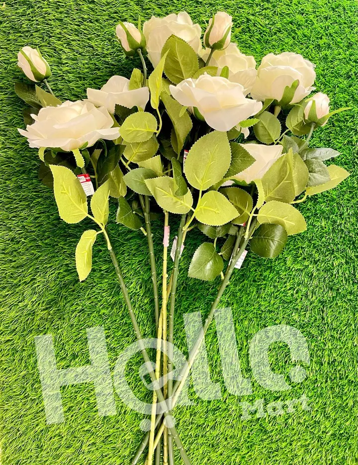 Beautiful White Artificial Flowers – photo 3