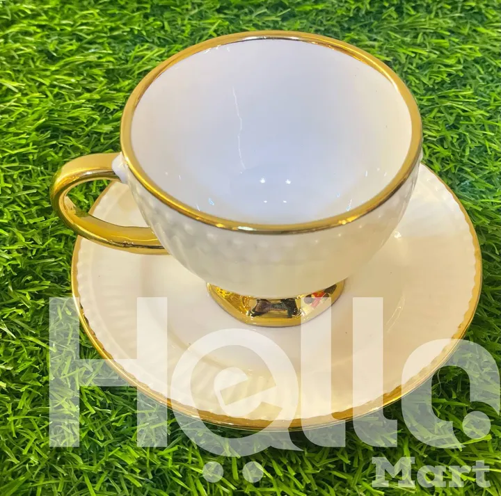 Gold Rim Coffee Cup Set – photo 3
