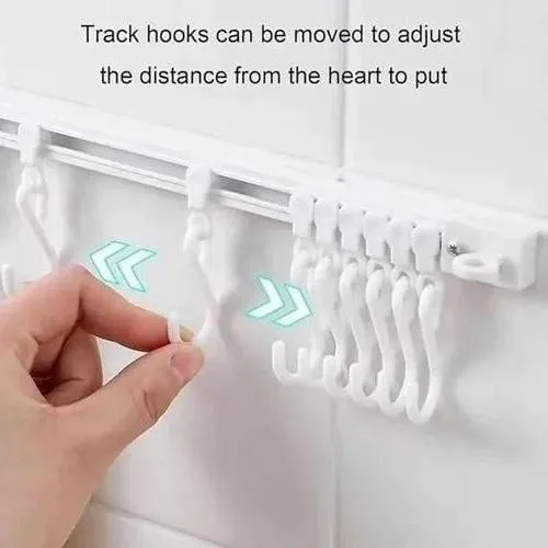 Sliding Kitchen Hook Rail Organizer – photo 4