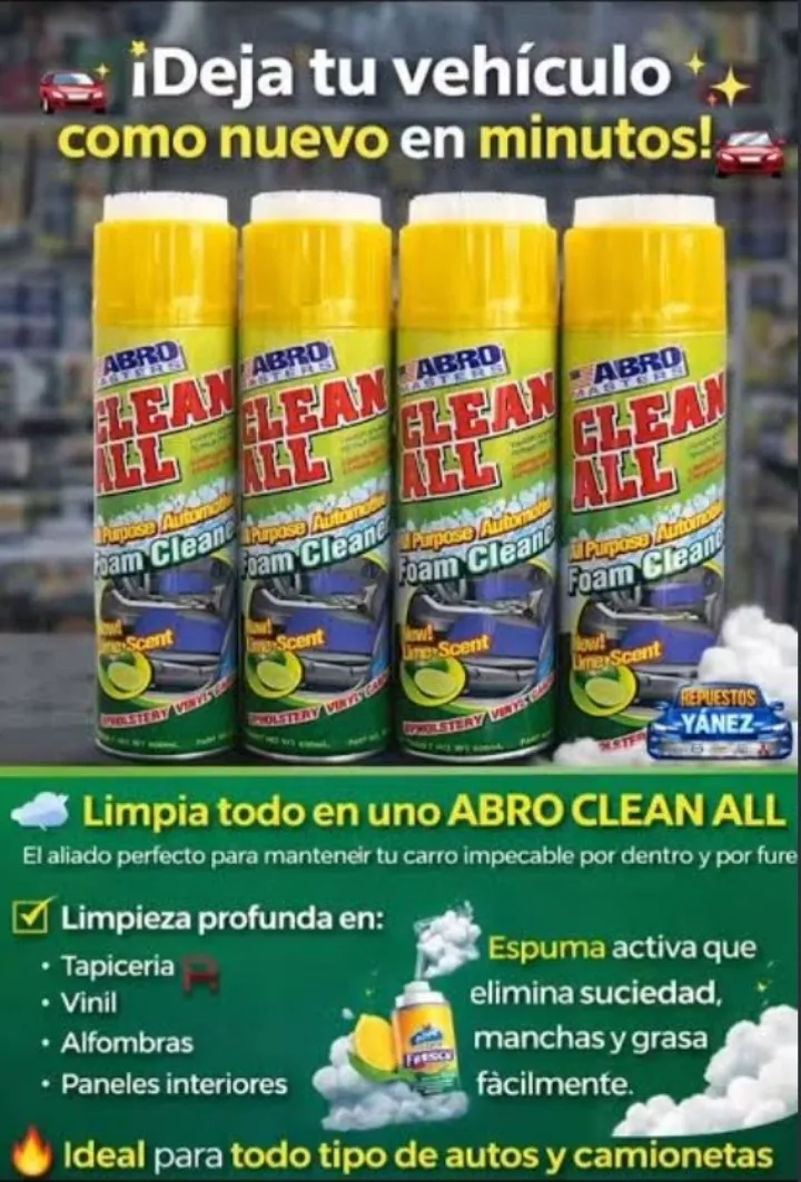 Abro Masters Clean All-Purpose Automotive Foam Cleaner – photo 4