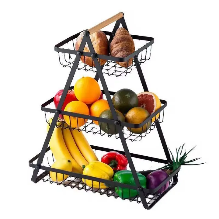 3-Layer Stainless Steel Fruit Basket – photo 6