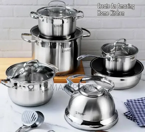 ZEPTER 12-Piece Stainless Steel Cookware Set – photo 3
