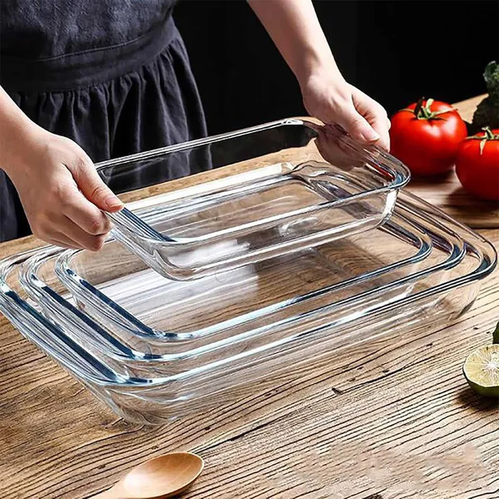 Glass Bakeware Tray 3 Piece Set – photo 3