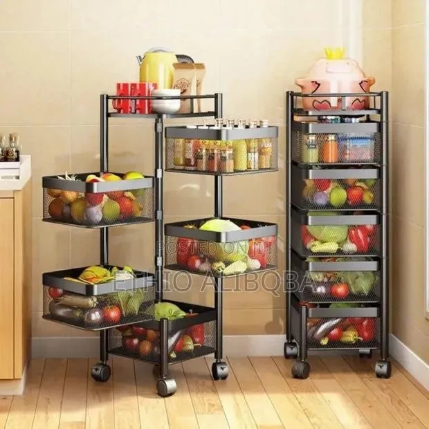 Rotatable 5-Tier Kitchen Storage Rack – photo 3