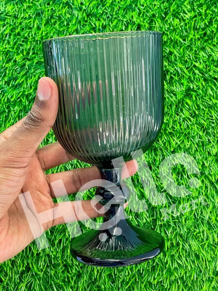 Large Quality Glass Drinking Goblets – photo 3