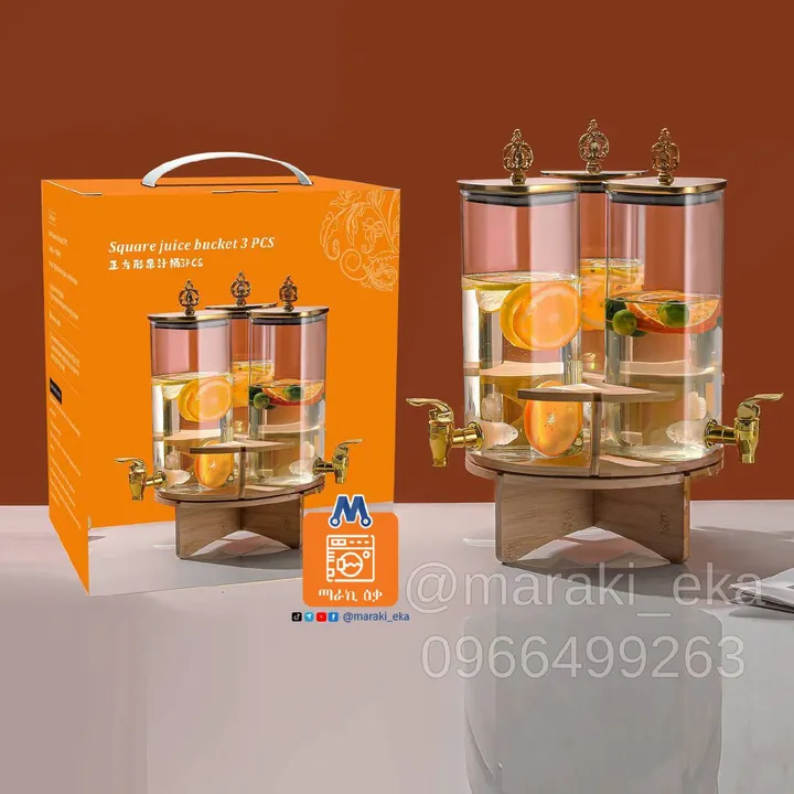 3 in 1 Glass Rotating Dispenser with Stand – photo 3