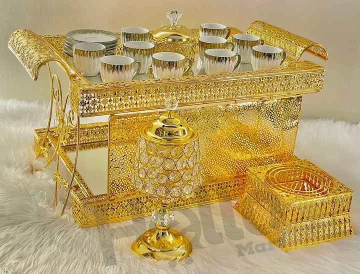 Large Golden Coffee Rekebot Set – photo 3