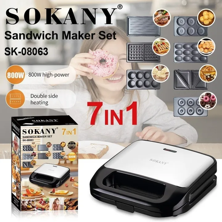 Sokany 7 in 1 Sandwich Maker Set – photo 4
