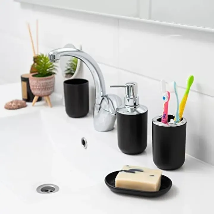 6-Piece Black Bathroom Accessories Set – photo 4