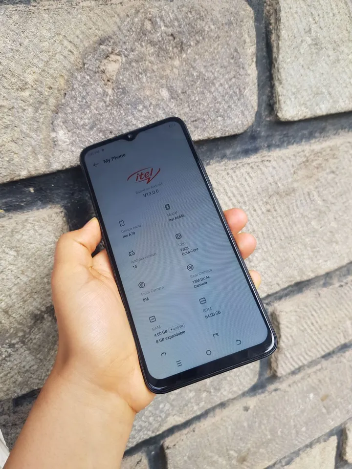 Itel A70 64GB Black Smartphone – photo 3
