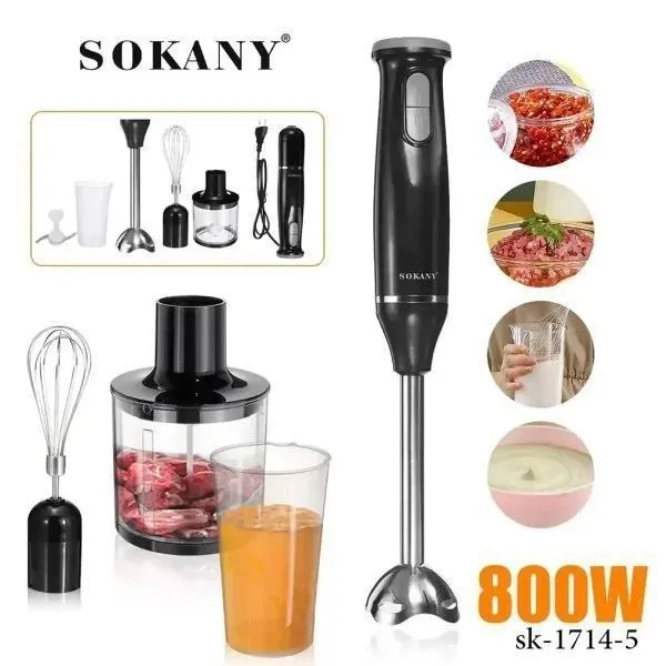 Sokany 5 in 1 Hand Blender 800W – photo 4