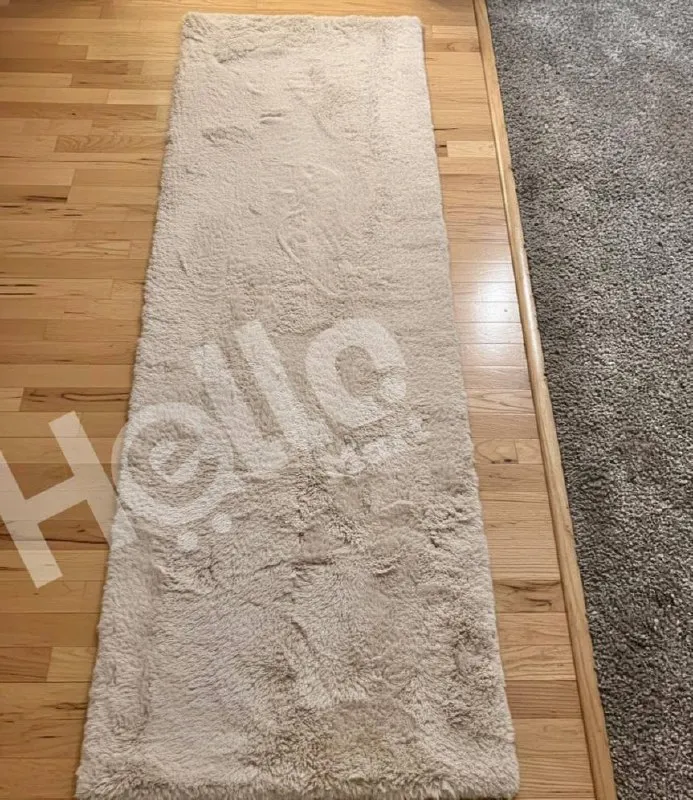 Pure Rabbit Fur Rug 60x180cm – photo 3