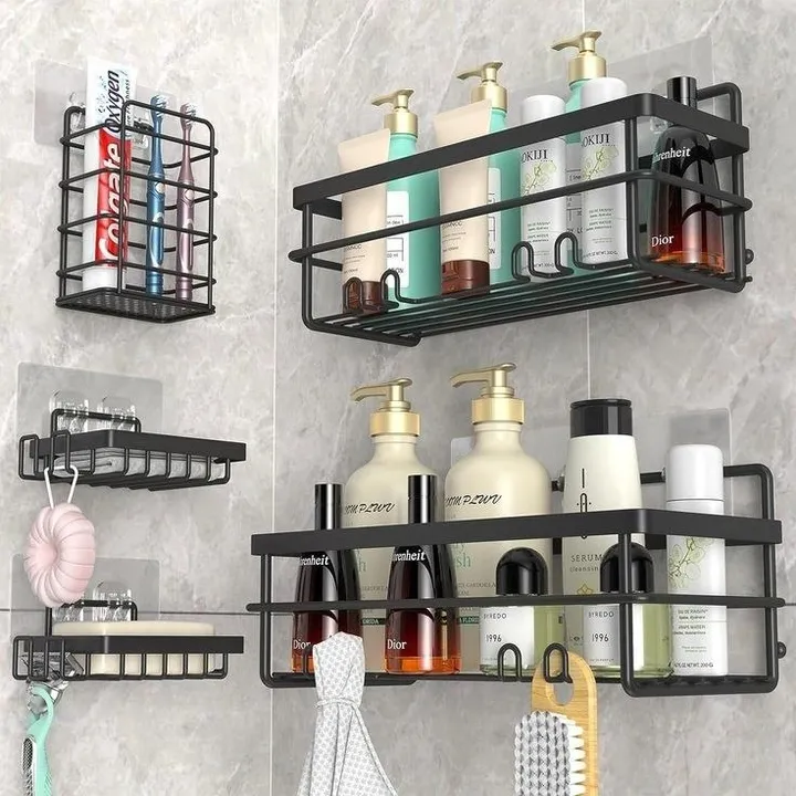 5pcs Stainless Steel Organizing Storage Rack – photo 3