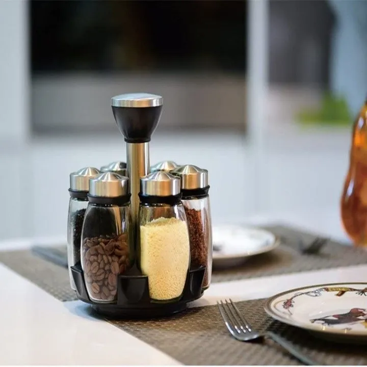 6 in 1 Glass Spice Rack – photo 3