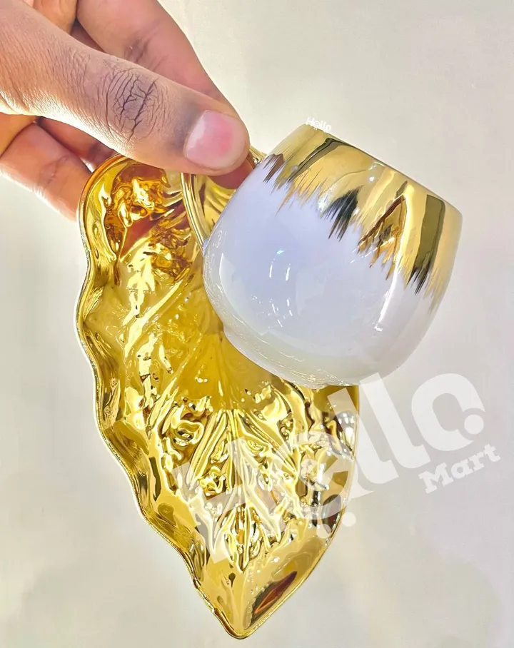 Golden Coffee Cup Set 6 Pieces – photo 3