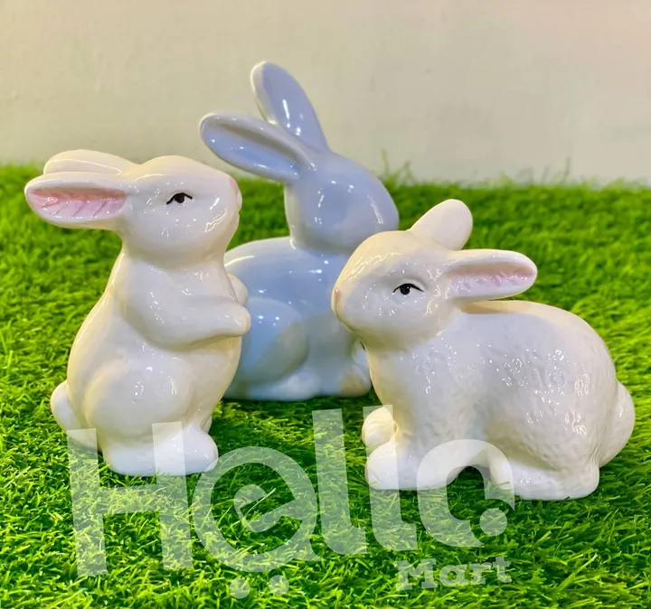 Ceramic Rabbit Home Decor Figurines – photo 3