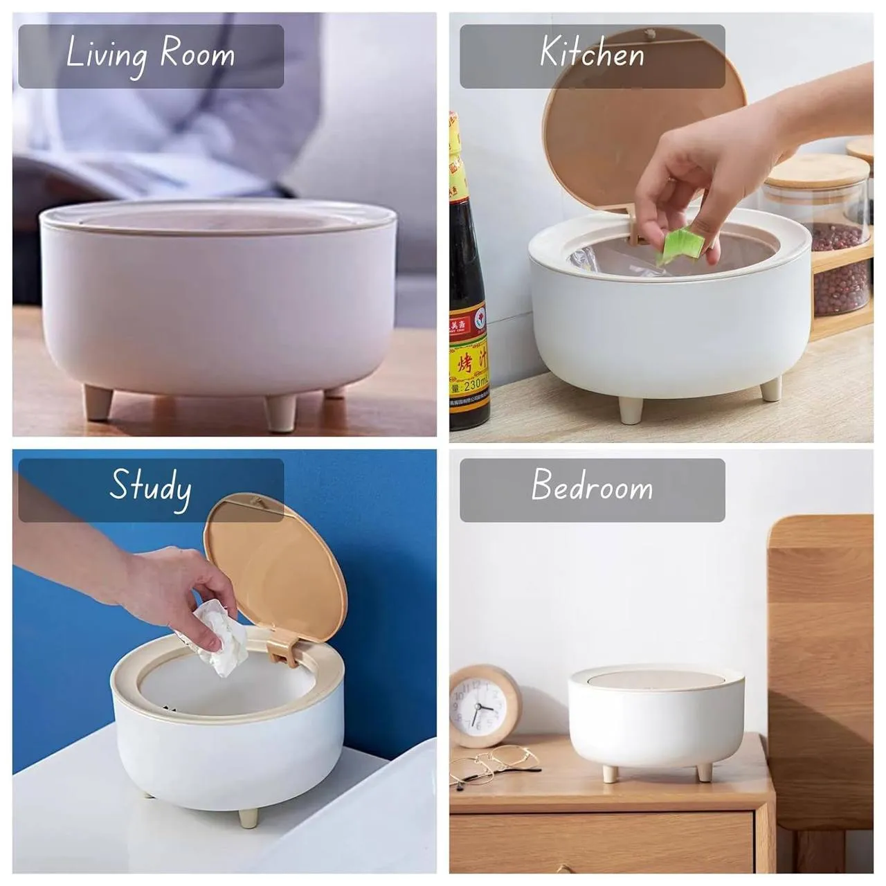 Mini Desktop Waste Bin 2L – photo 3