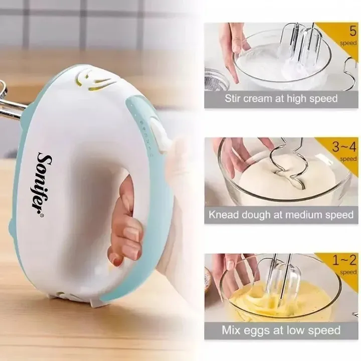Sonifer 5 Speed Electric Hand Mixer – photo 3