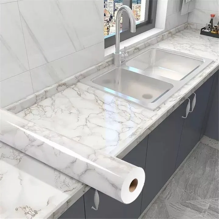 Marble Pattern Self Adhesive Wall Sticker – photo 7