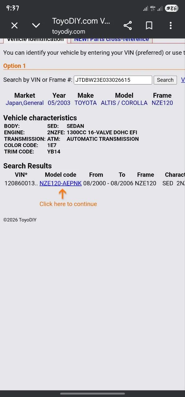 Toyota Corolla 2003 Sedan – photo 10