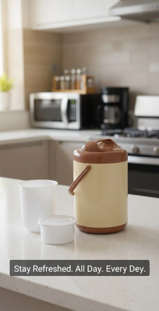 Insulated Food Flask with Cups – photo 3