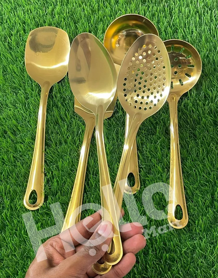 Golden Kitchen Utensils Set of 6 – photo 3