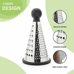 3-Sided Stainless Steel Cone Grater