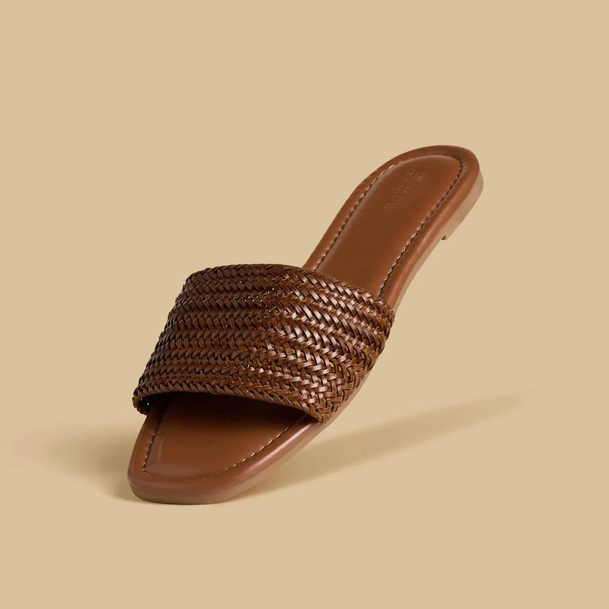 MAX Brown Slip-On Flat Sandals – photo 3