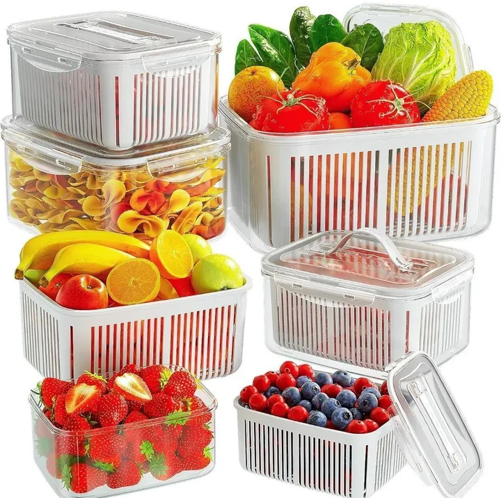 4pcs Fruit Vegetable Meat Storage Boxes – photo 4
