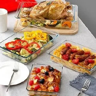 Tempered Glass Baking Tray Set 4pcs – photo 3