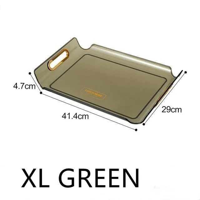 3-Piece Serving Tray Golden Handle – photo 3